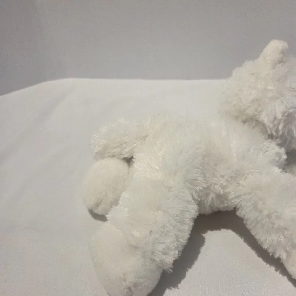 Aurora Mini Flopsy White Arctic Fox 9 Inch Plush Stuffed Animal Toy